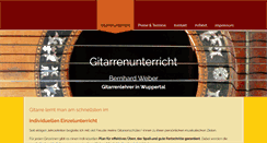 Desktop Screenshot of gitarre-wuppertal.de